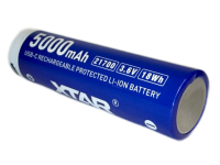 Аккумулятор Li-Ion XTAR 21700 USB-C (с защитой и ЗУ, длина 75,5 мм, 3,6/4,2 В, 10 A, 4900 мАч, 24 мОм)