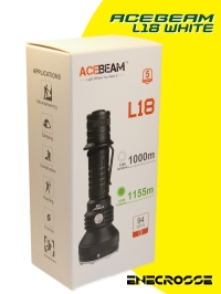 Фонарь Acebeam L18 White (1x21700, 1500 лм, 1000 м)