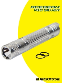 Фонарь Acebeam M10 silver (AA/14500, XP-G3 S5, 224 лм, 78 м)
