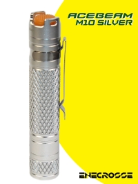 Фонарь Acebeam M10 silver (AA/14500, XP-G3 S5, 224 лм, 78 м)