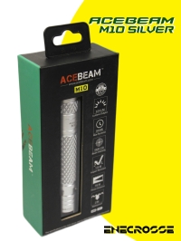 Фонарь Acebeam M10 silver (AA/14500, XP-G3 S5, 224 лм, 78 м)