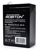 ROBITON VRLA6-4.5/Security 6B 4000mAh Аккумулятор SLA