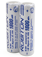 AA 1800mAh Ni-Mh 1,2V Robiton 1800MHAA prof SR2 (цена за 1 шт)