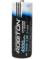 Robiton 26650 4000mAh 3,6V (выведен из ассортимента)