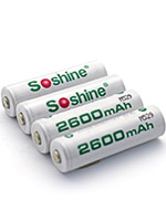 Soshine AA 2600 mAh 1.2v Soshine AA 2600 mAh 1.2v