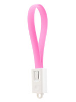 Soshine Micro-USB - USB 2.0 Кабель-брелок (19,5см) pink