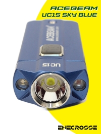 Acebeam UC15 Sky Blue (2x AAA /2x10440, XPL-HD/Red/UV, 1000 лм, 107 м)