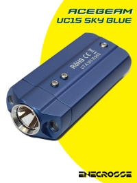 Acebeam UC15 Sky Blue (2x AAA /2x10440, XPL-HD/Red/UV, 1000 лм, 107 м)