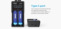 Зарядное устройство XTAR VC2SL (для 1-2 Li-Ion/Ni-Mh от 31 до 77 мм)