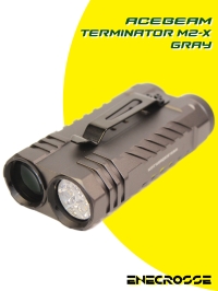 Acebeam Terminator M2-X 5000K Gray (3хNichia 519A High CRI90, 1x18650, 2000/900lm, 164/500m)