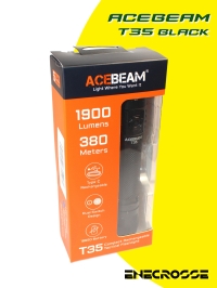Фонарь Acebeam T35 6500K Black (1x Luminus SFT-40, 1x18650, 1900 лм, 380 м)