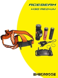 Фонарь Acebeam H30 Red+UV 5000K (ЗУ, 3x LED, 1x21700, 4000 лм, 171 м)