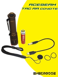 Фонарь EDC Acebeam TAC AA Coyote (1хNichia 519A-V1 5000K High CRI90, 1xAA/14500, 750 лм, 200 м)