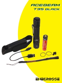 Фонарь Acebeam T35 6500K Black (1x Luminus SFT-40, 1x18650, 1900 лм, 380 м)