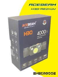 Фонарь Acebeam H30 Red+UV 5000K (ЗУ, 3x LED, 1x21700, 4000 лм, 171 м)