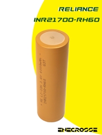 Аккумулятор Li-Ion 20A Reliance INR21700-RH60 (21x71 мм, 6,5 мОм, 5780 мАч, 3,6/4,2 В)