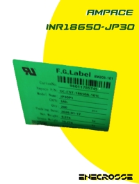 Аккумулятор Li-Ion 36/56A Ampace INR18650-JP30 (18,2x65,1 мм, 3,5 мОм, 2930 мАч, 3,6/4,2 В)