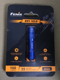Фонарь Fenix E01 V2.0, синий (AAA, XP-G2 S3, 100lm, 35m)