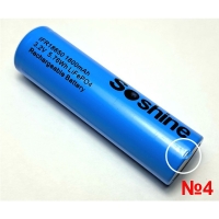Аккумулятор LiFePO4 Soshine 18650-3.2-1800 (длина 65,13 мм, 3,2/3,6 В, 9 А, 1800 мАч, 18 мОм) УЦЕНКА