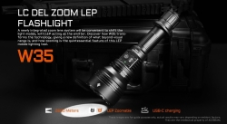 Фонарь Acebeam W35 LC DEL Zoom LEP (21700, 2600 м, 800 лм)