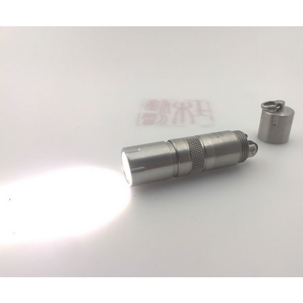 DQG Titanium Mini Lighter with flashlight