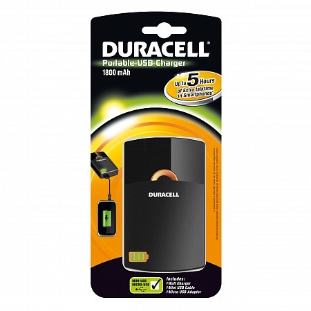 DURACELL Portable USB Charger 1800mAh BL1 2