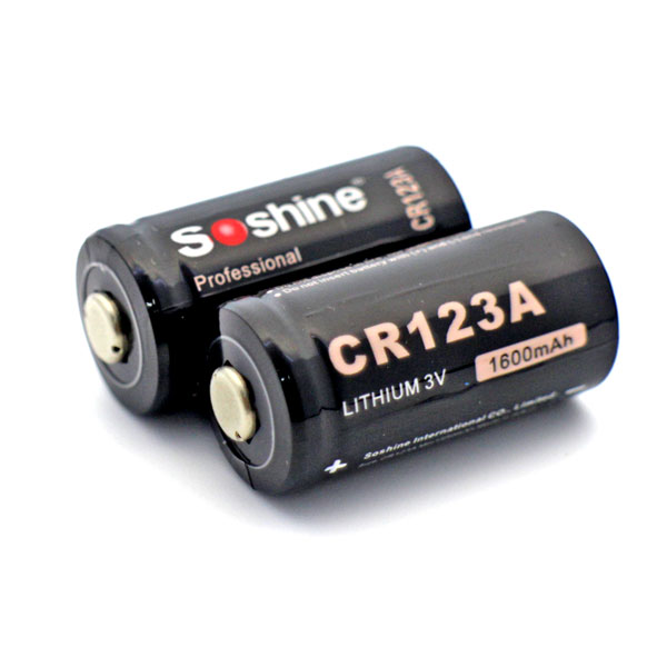 CR123A Soshine 1600 mAh 1